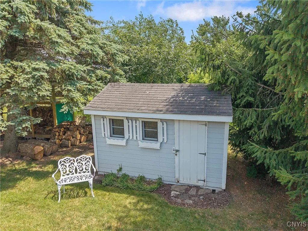 Backyard storage shed