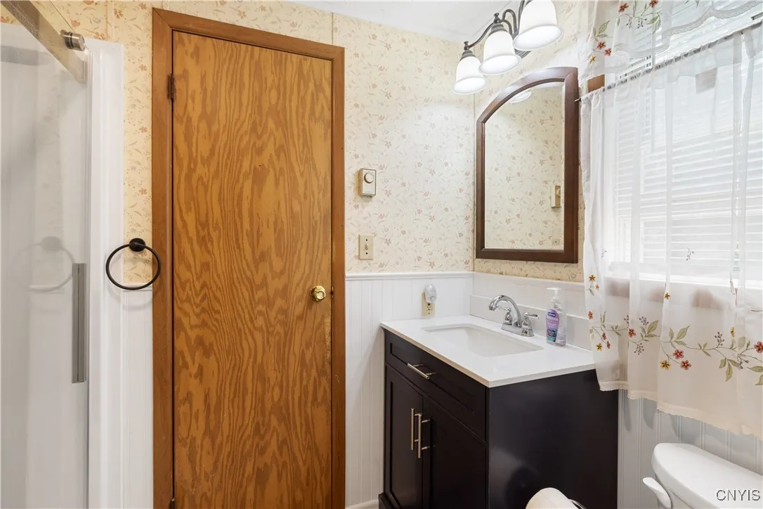 Primary bathroom off the primary bedroom