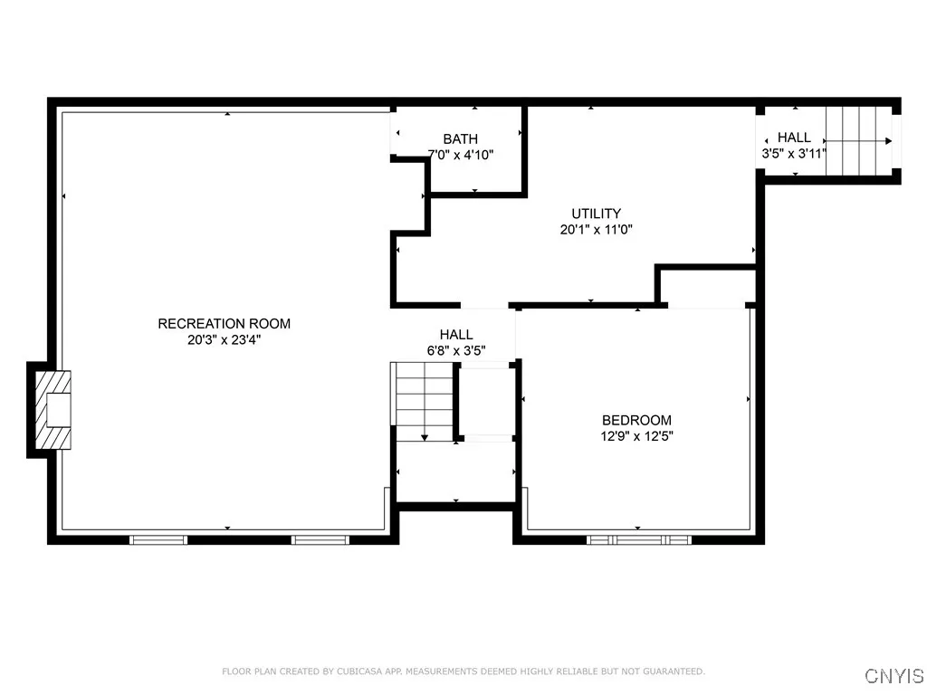 Lower Level floor plan