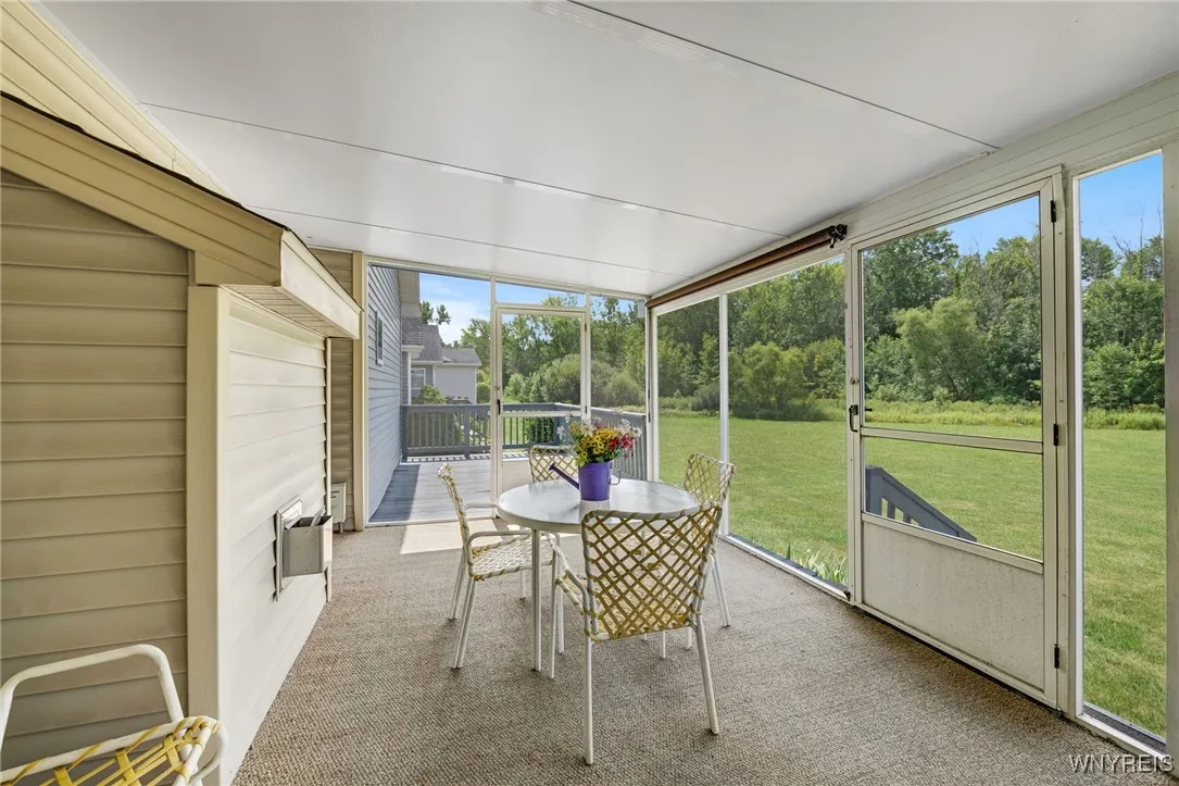 Back porch and open deck area.