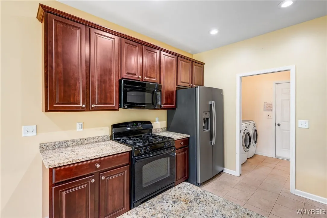 Quality wood cabinets in perfect condition, All appliances will stay.