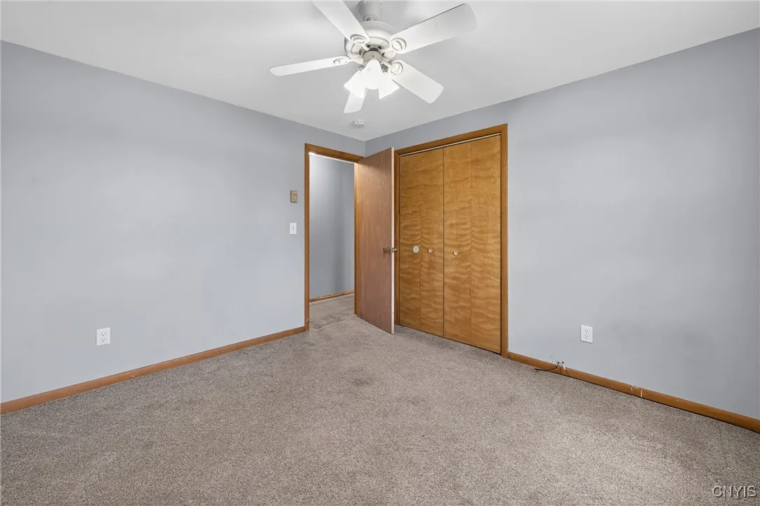 The third bedroom also has a nicely sized closet.