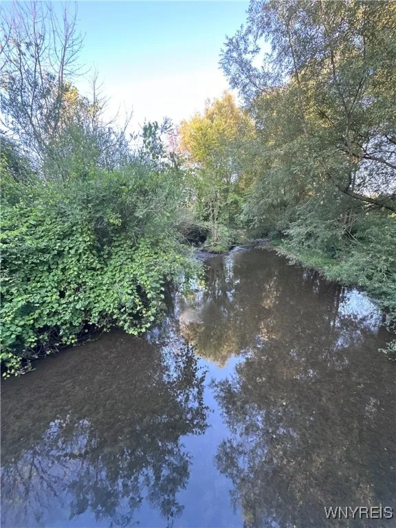 Wiscoy Creek runs through part of the property and IS the property line for part of the property- bridge over this is in the deed and shared with the farmer
