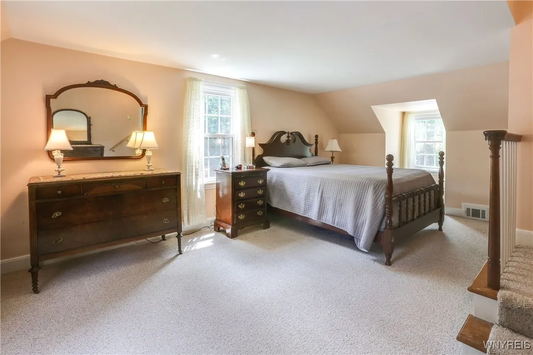 Primary bedroom #1 has plenty of room the largest of beds.