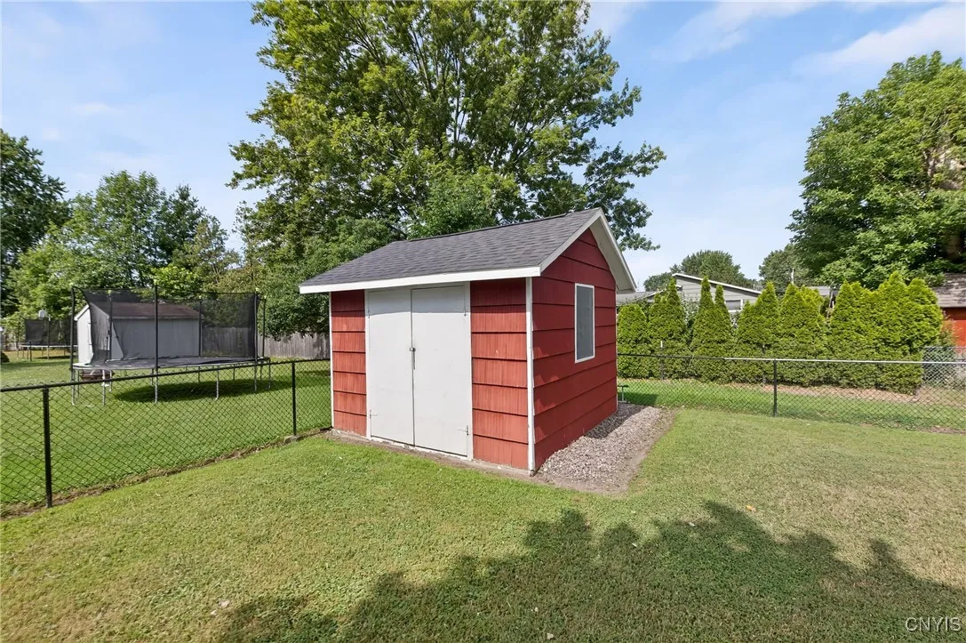 Large shed with a new roof