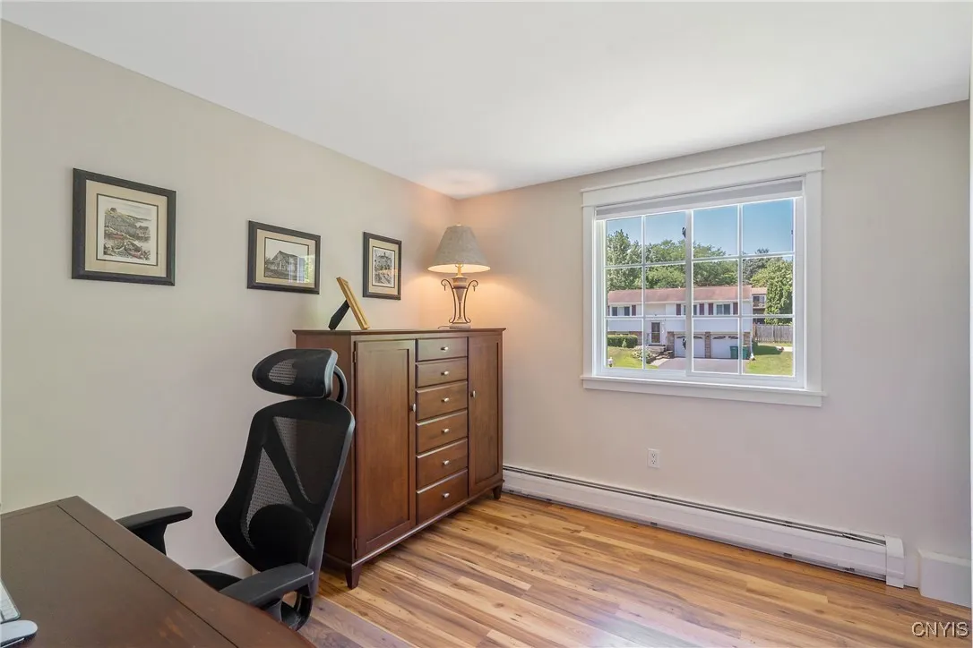The 3rd bedroom across the hall from the full bath is currently being used as an office.