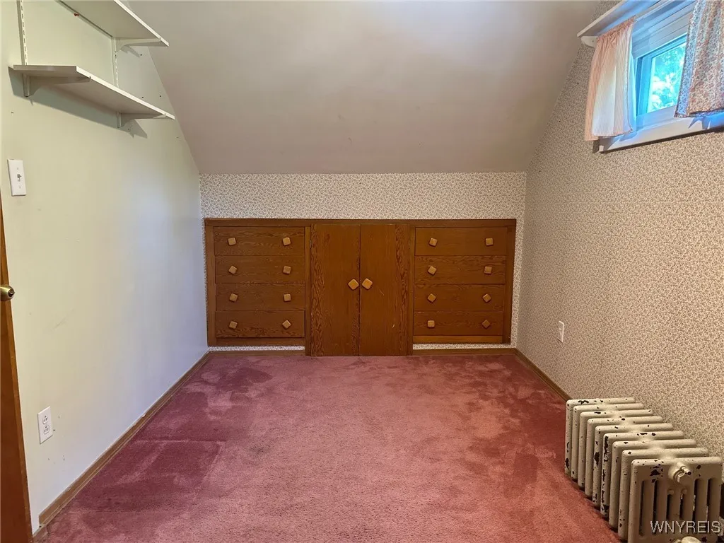 2nd floor bedroom with built in dressers