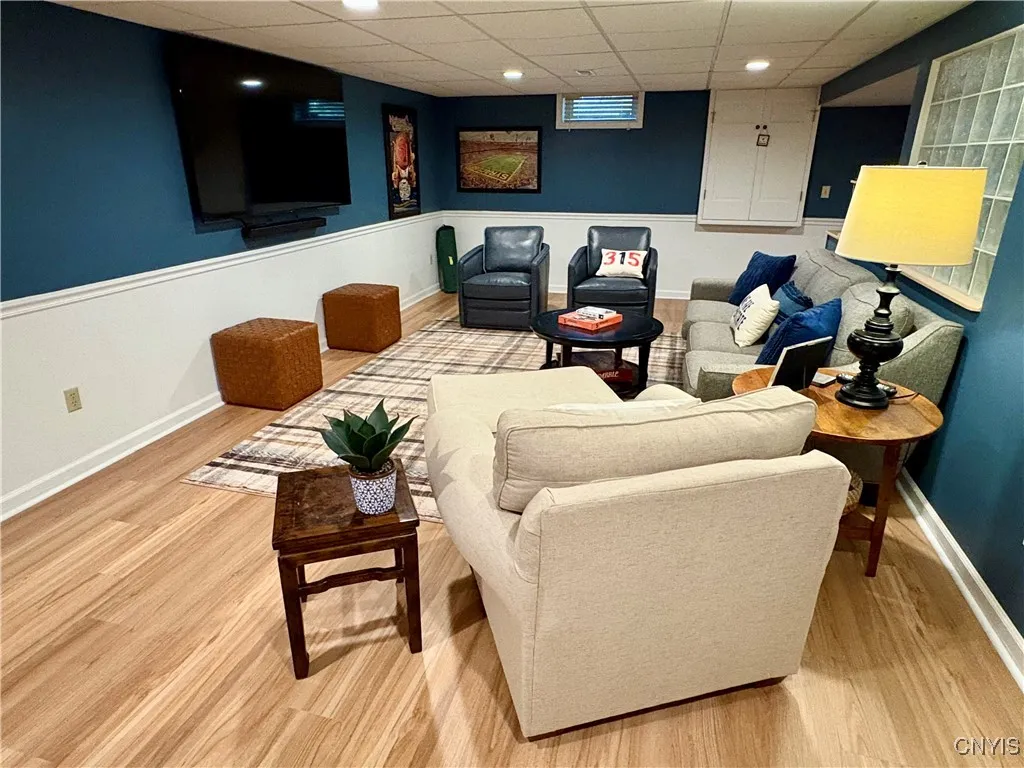 The lower level has also been completely remodeled.