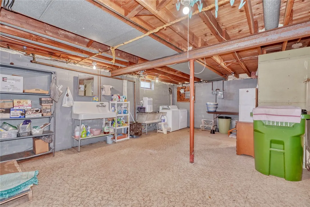 BASEMENT LAUNDRY AREA