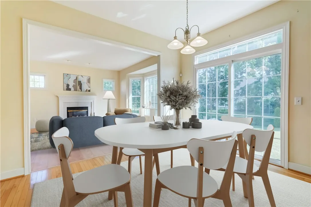 Kitchen & Family room (virtually staged)