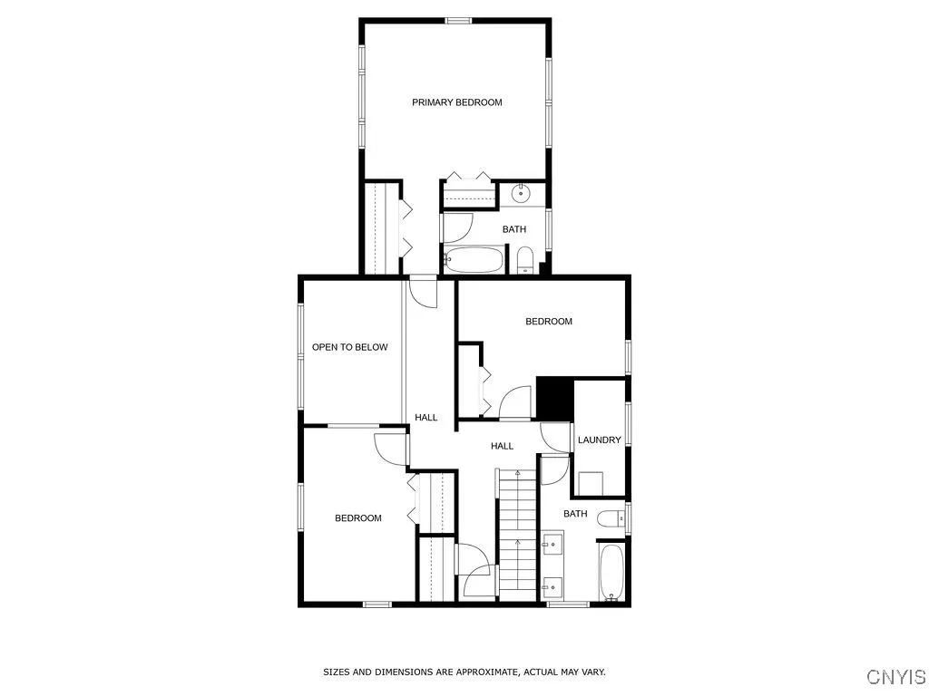Floor plan: second floor