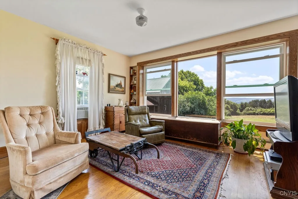 Family room with a view