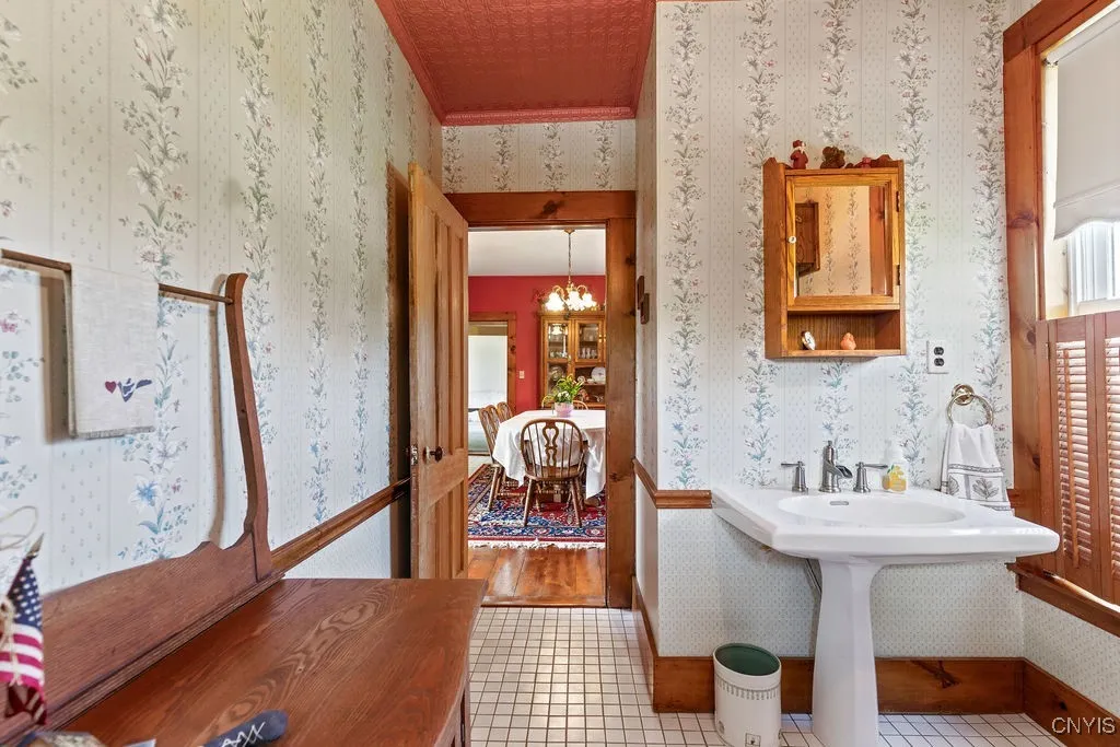 First floor half bath