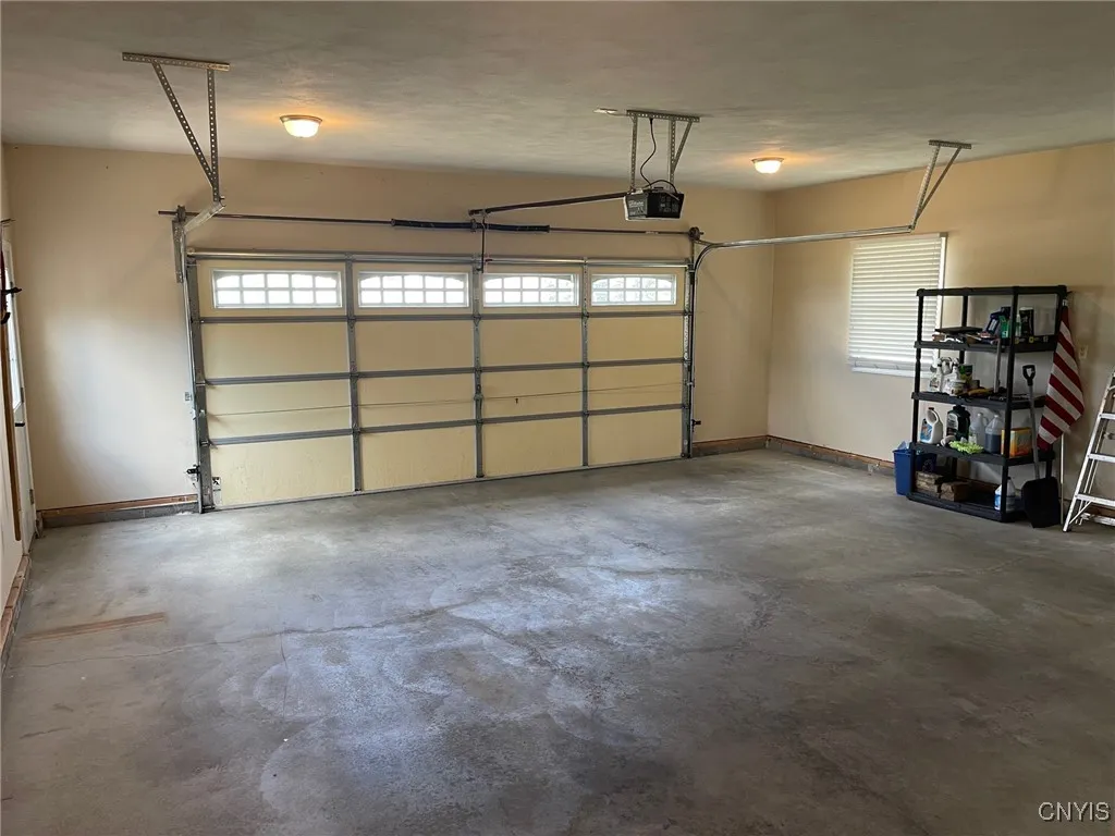 Attached, sheetrocked garage