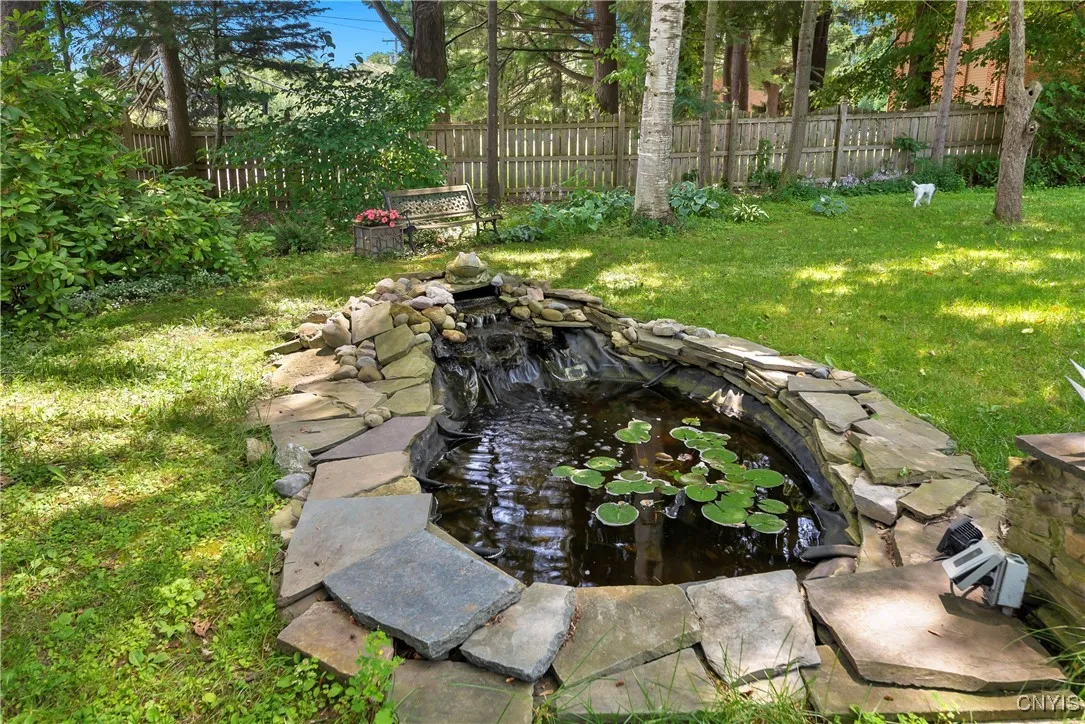 Pond with Waterfall