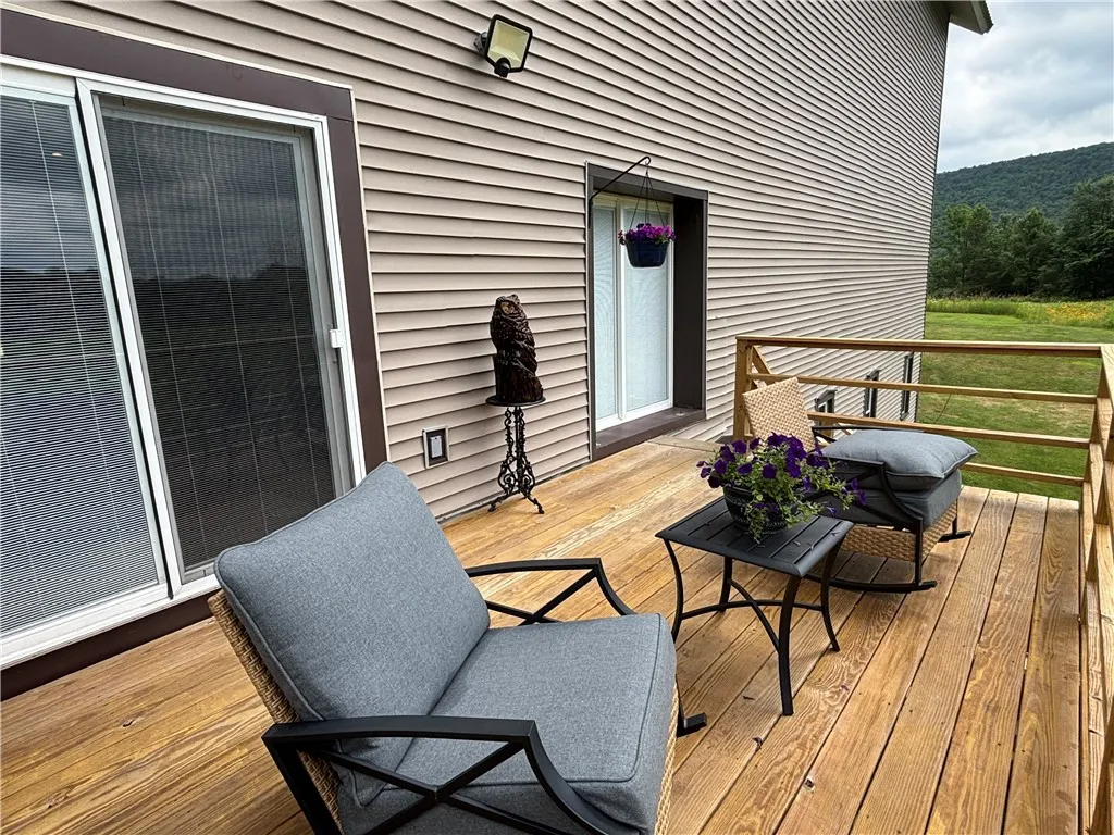 Deck off Primary bedroom and living room