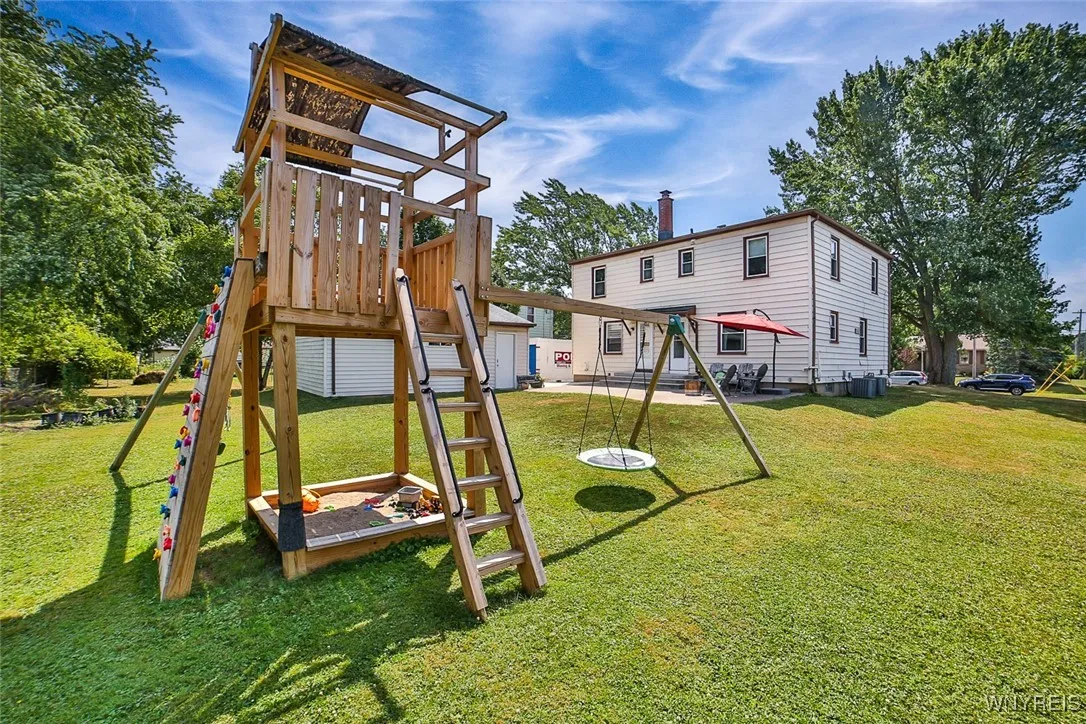 Playset and Rear Yard