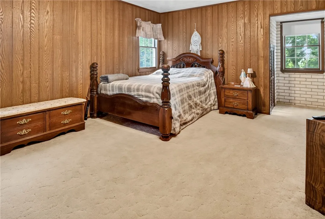 The primary bedroom with it's own bath