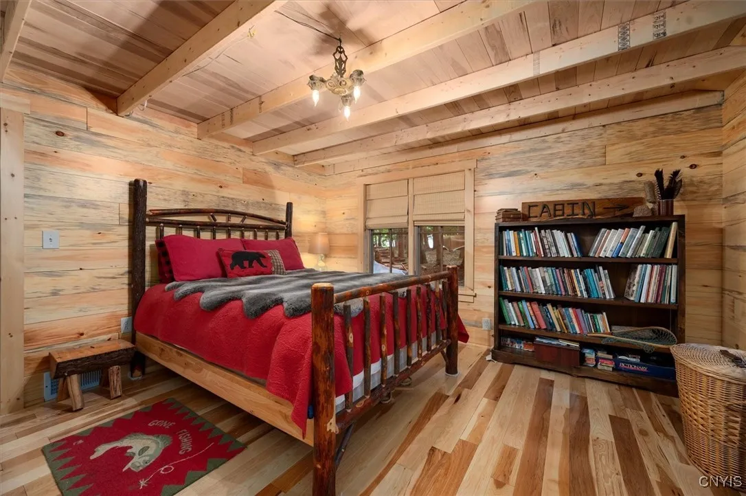 Primary bedroom with ADK touches