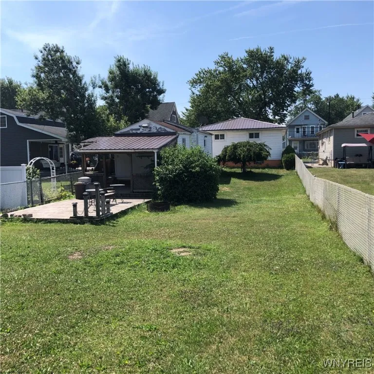View from further back in yard