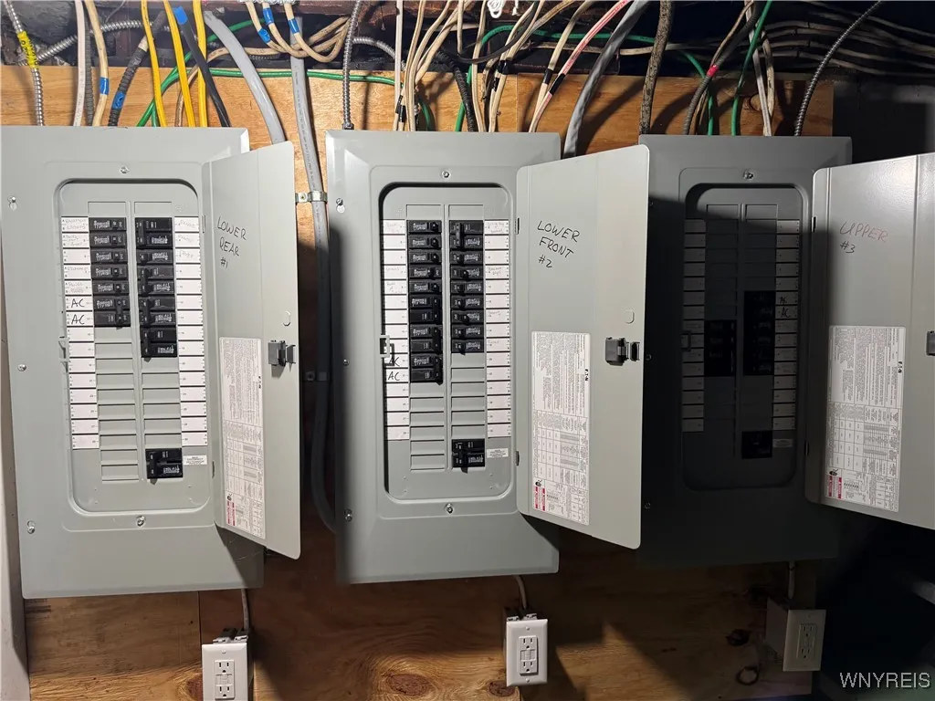 Labeled electric boxes