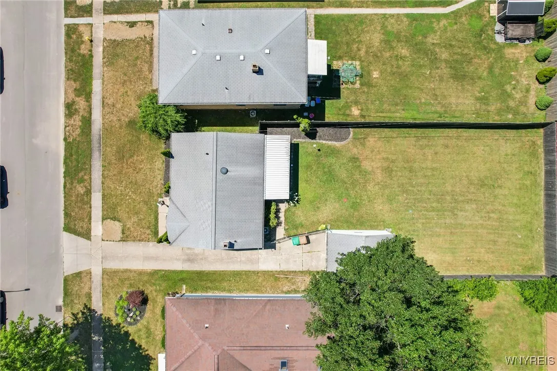Aerial view of home