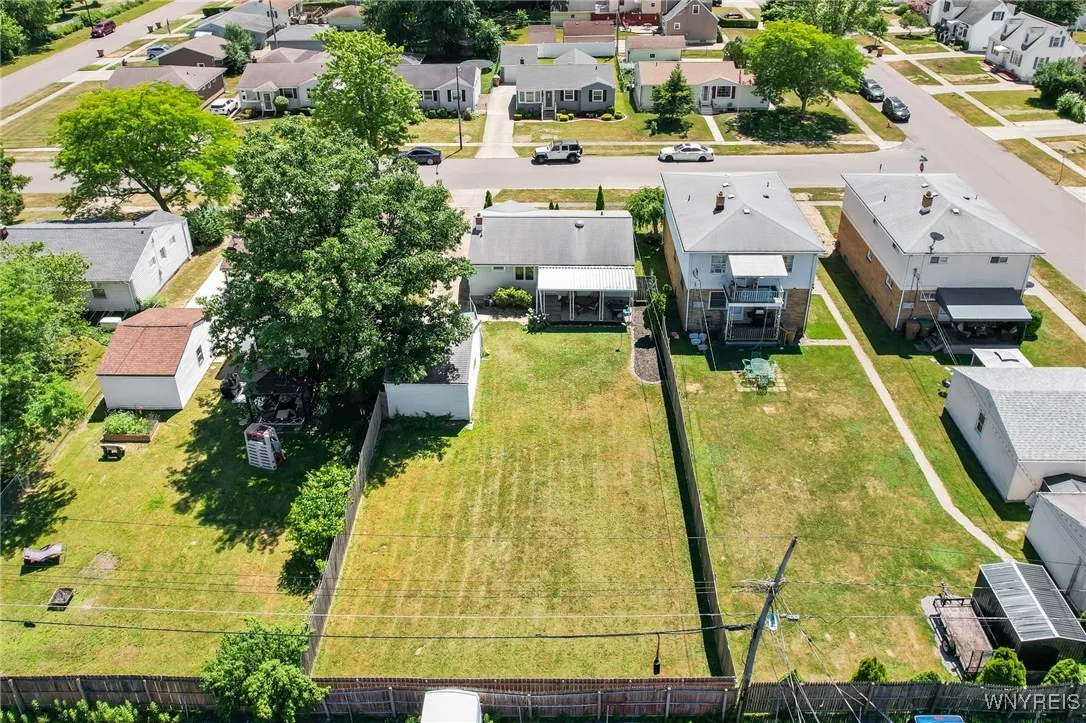 Aerial view of home