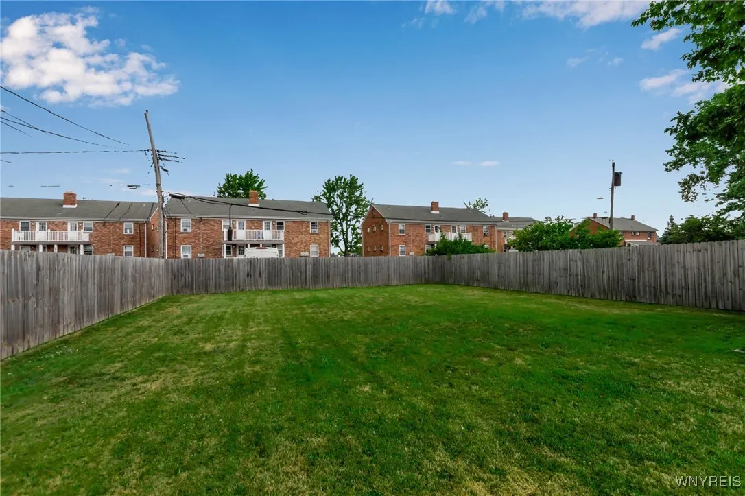 Fully fenced yard