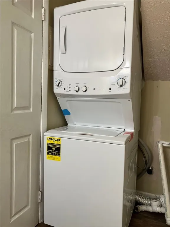 
New stack washer & ndryer