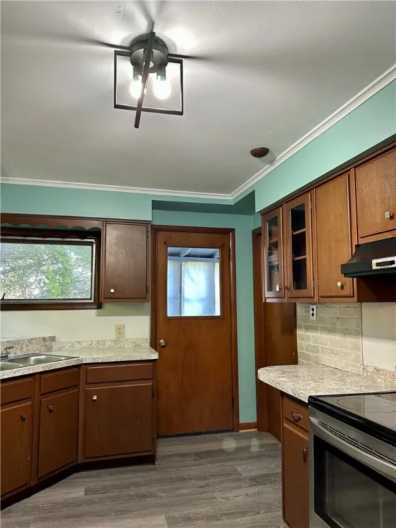 Kitchen with Door to Porch