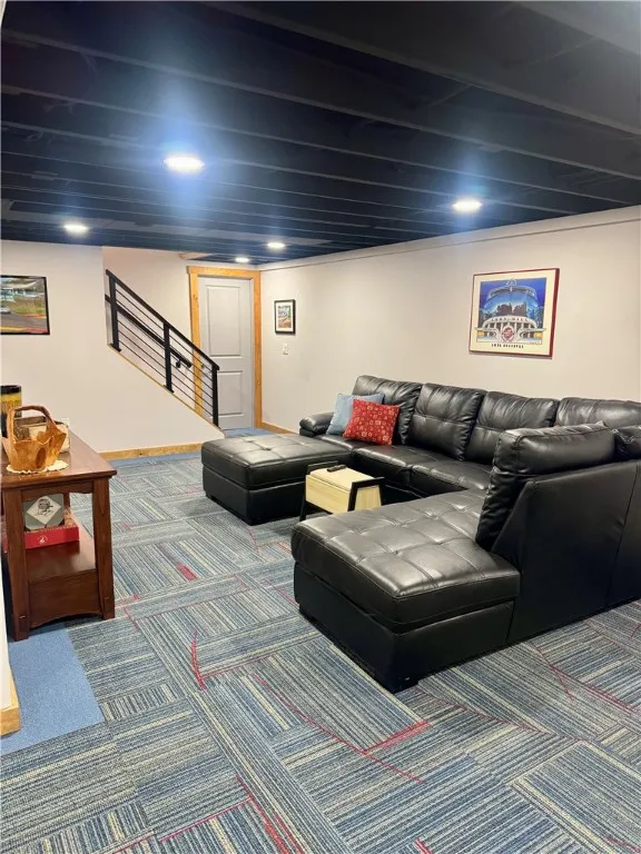 Walkout level living room