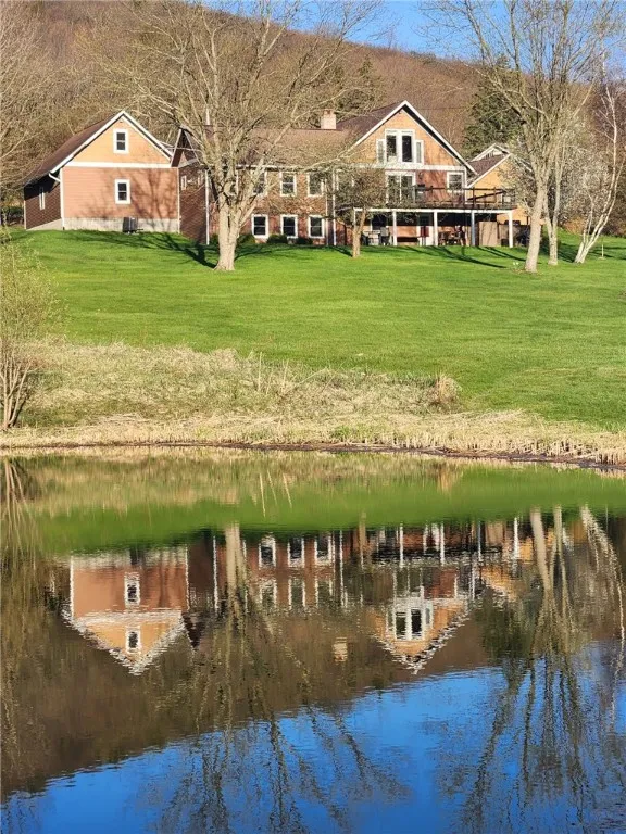 View of the house from the backyard