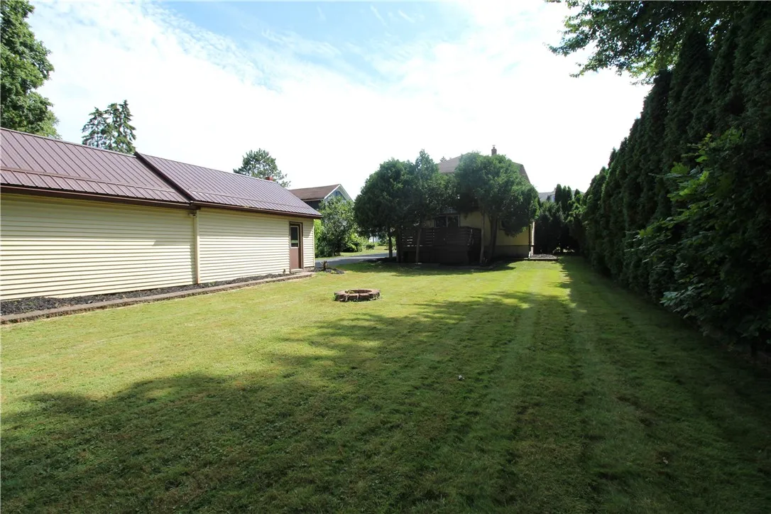 yard with trees providing privacy
