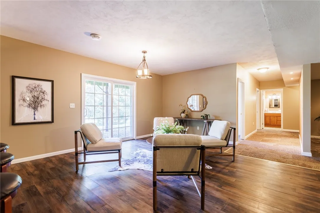Extra living space finished walk-out lower level