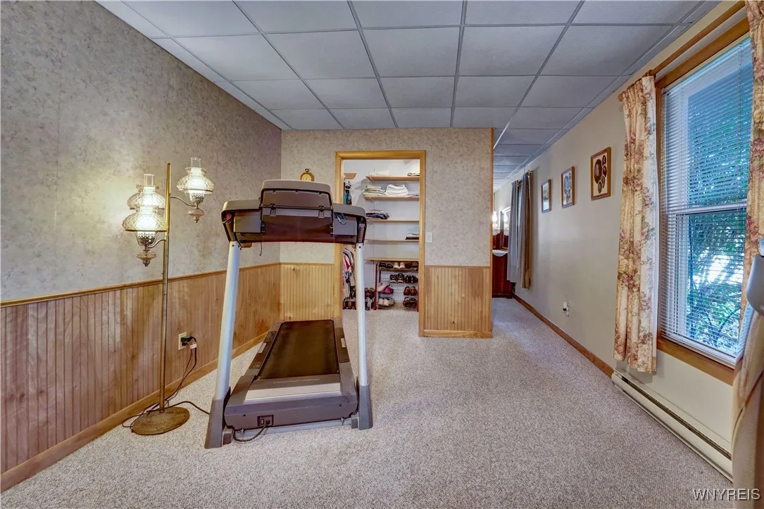 Main bedroom closet and sitting area