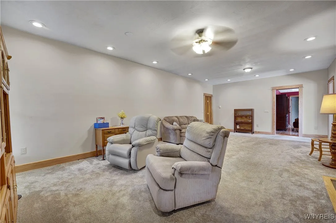 One end of large living room