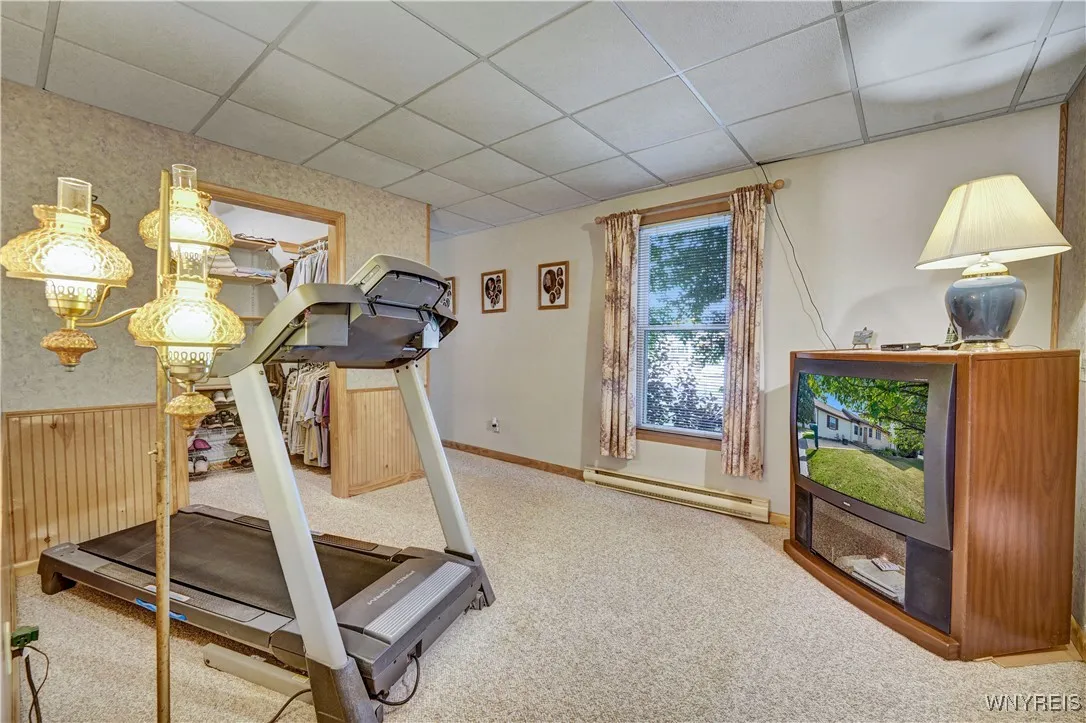 Main bedroom closet and sitting area