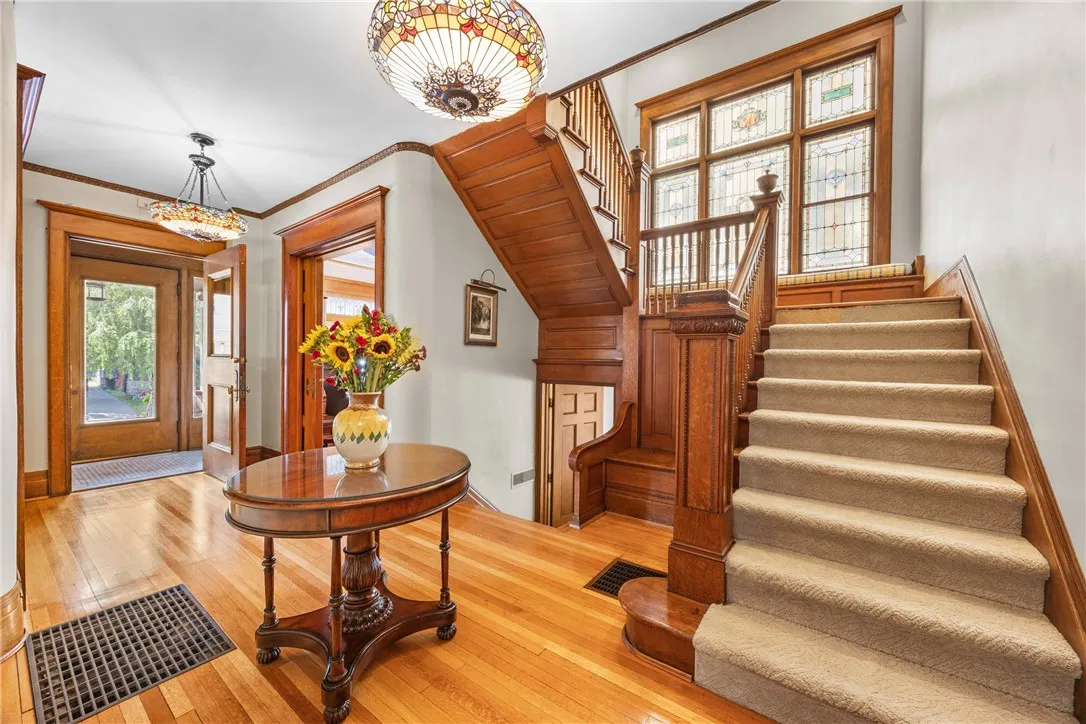Main entry hall with grand staircase