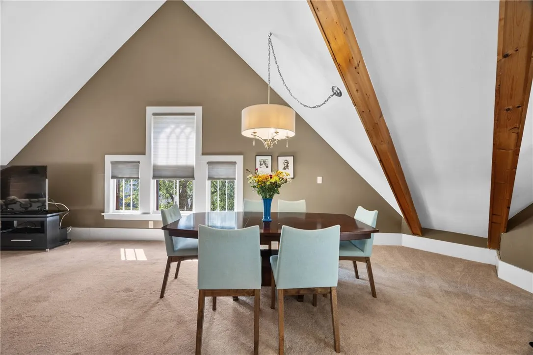 3rd floor loft dining area