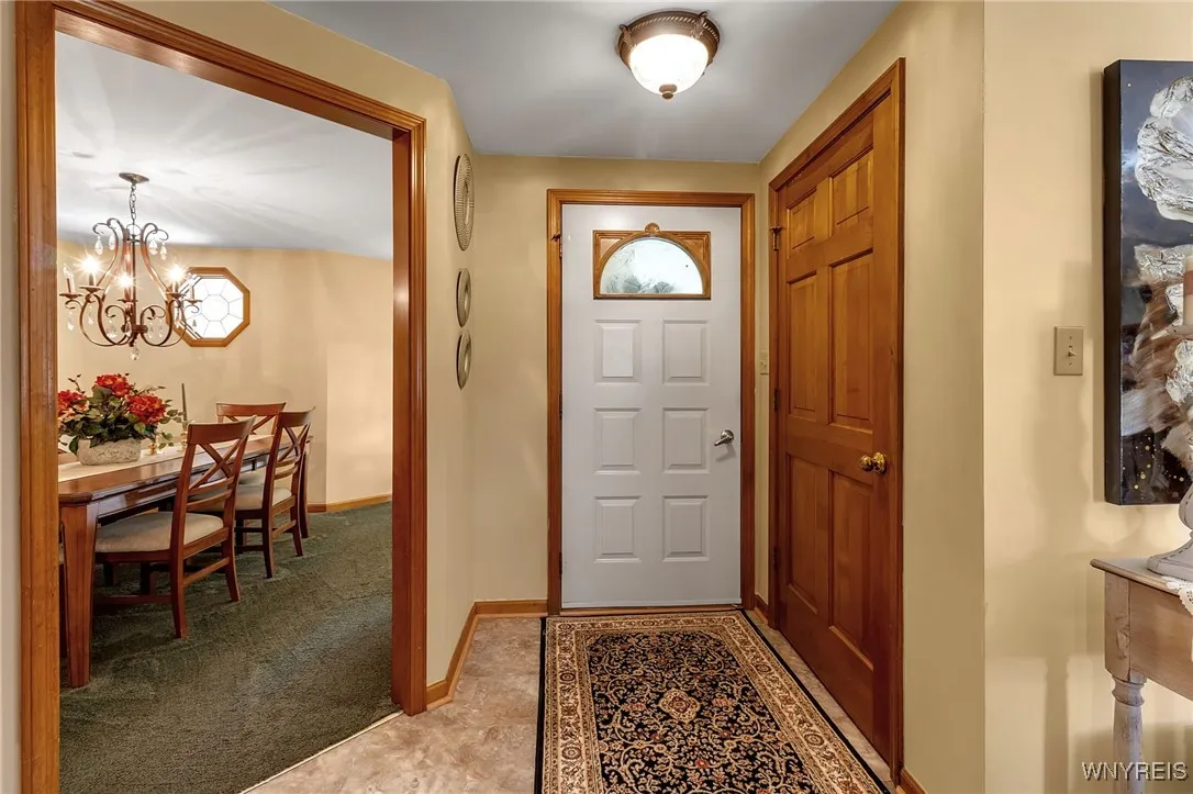 foyer with coat closet