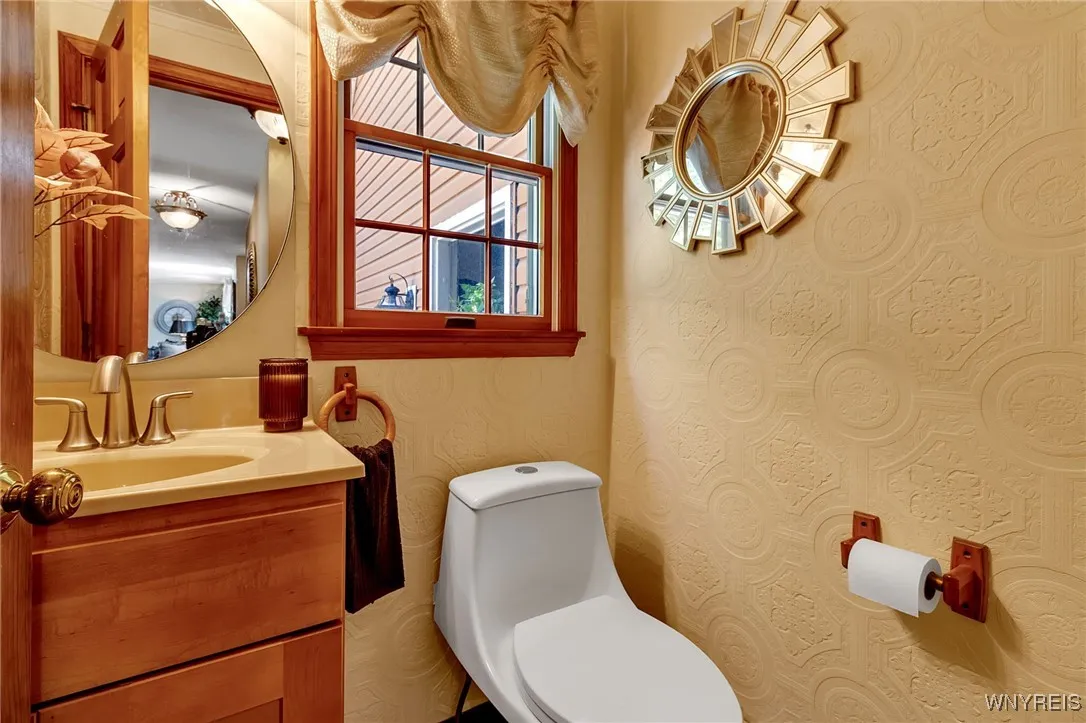 First floor half bath