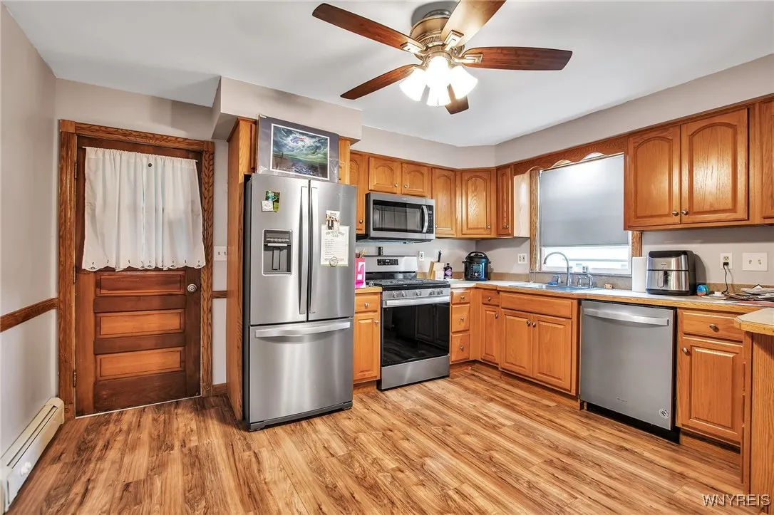 Front Home's Kitchen, door leads to mudroom