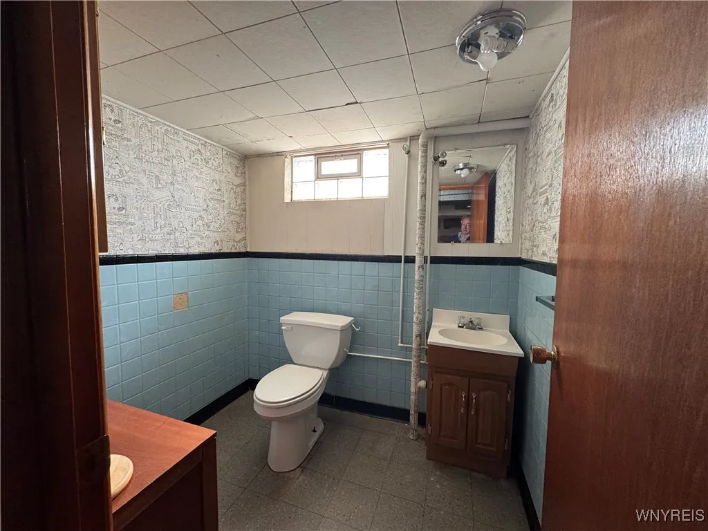 1/2 bath in finished basement