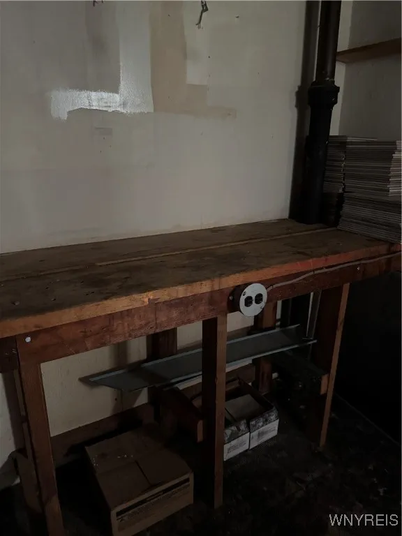 Work Bench in basement stays
