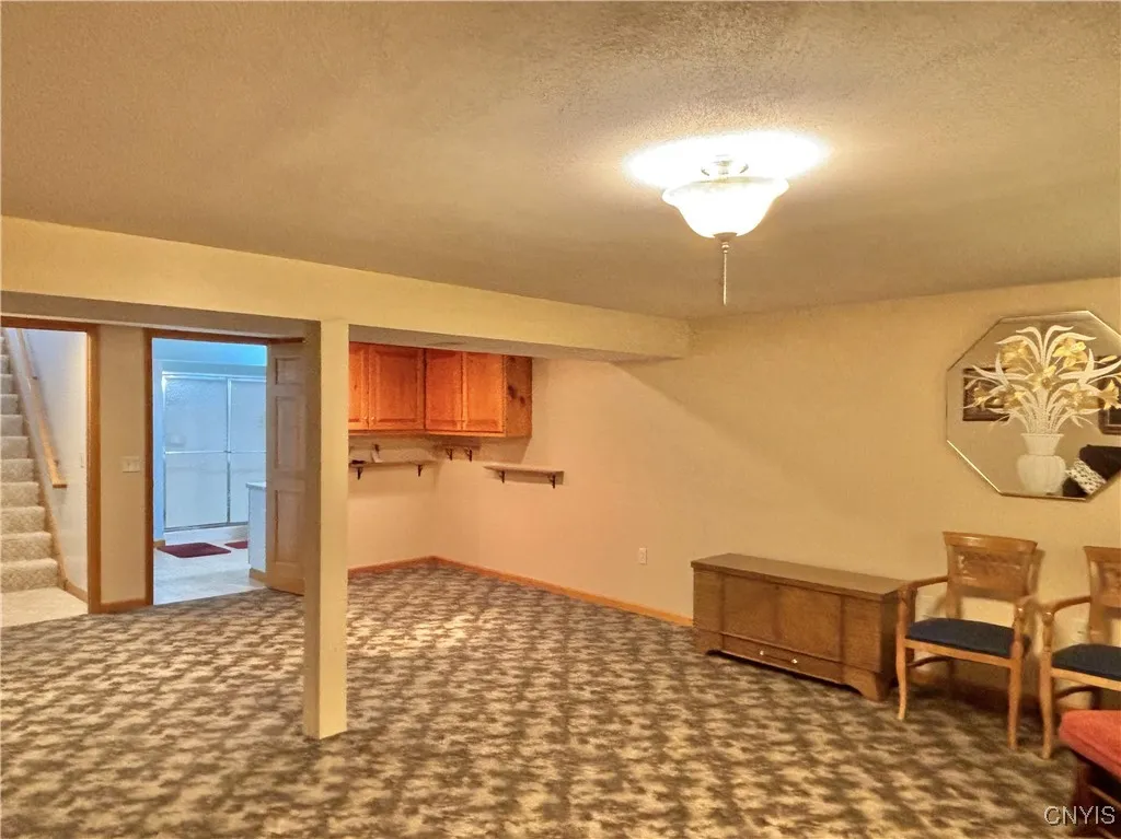 Basement family room.