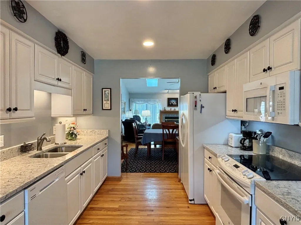 Kitchen looking towards living room/dining room