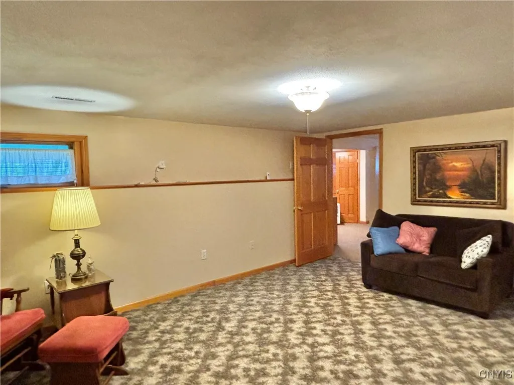 Basement family room.