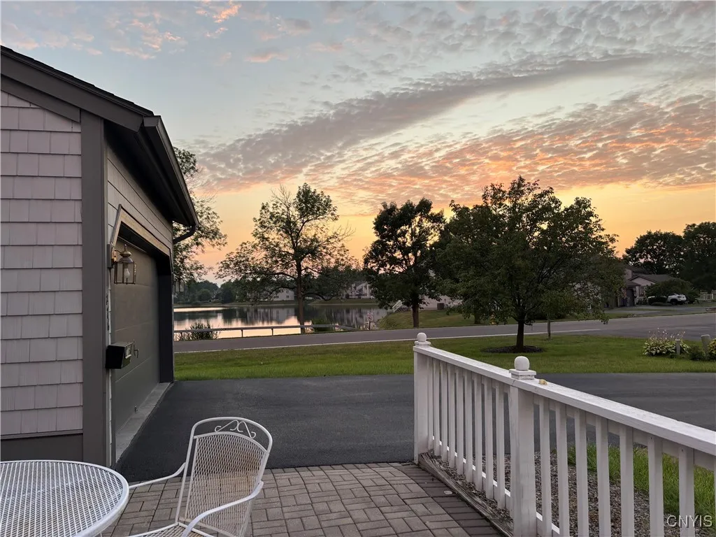 Patio looking towards the pond.