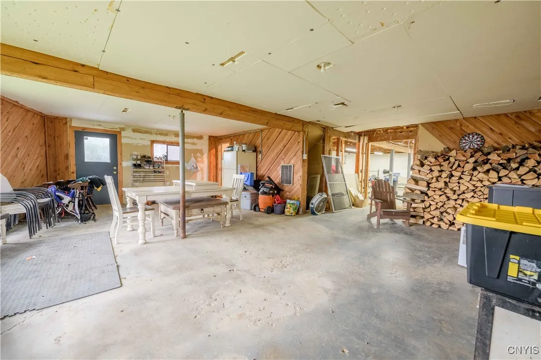 Basement is partially finished.