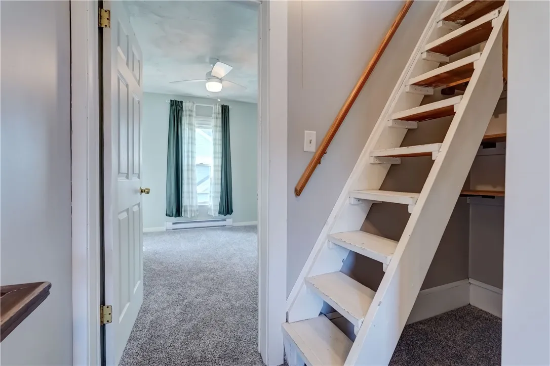 Stairs to finished attic space!